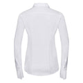 White - Back - Russell Collection Womens-Ladies Ultimate Stretch Formal Shirt