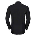 Black - Back - Russell Collection Mens Ultimate Stretch Long-Sleeved Formal Shirt