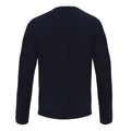 Navy - Back - Premier Mens Essential Acrylic V Neck Sweatshirt