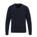 Navy - Front - Premier Mens Essential Acrylic V Neck Sweatshirt