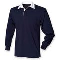 Navy - Front - Front Row Mens Original Rugby Shirt