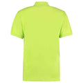 Lime Green - Back - Kustom Kit Mens Workwear Heather Polo Shirt