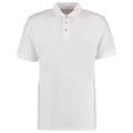 White - Front - Kustom Kit Mens Workwear Heather Polo Shirt