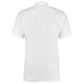 White - Back - Kustom Kit Mens Workwear Heather Polo Shirt