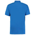 Electric Blue - Back - Kustom Kit Mens Workwear Heather Polo Shirt