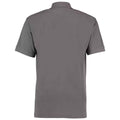 Charcoal - Back - Kustom Kit Mens Workwear Heather Polo Shirt