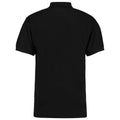 Black - Back - Kustom Kit Mens Workwear Heather Polo Shirt