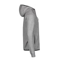 Heather Grey - Side - Tee Jays Mens Full Zip Athletic Hoodie