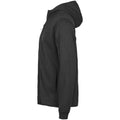 Black - Side - Tee Jays Mens Full Zip Athletic Hoodie