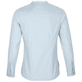 Soft Blue - Back - NEOBLU Womens-Ladies Poplin Bart Mao Collar Long-Sleeved Shirt