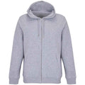 Grey Marl - Front - SOLS Unisex Adult Calipso Marl Full Zip Hoodie