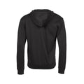 Black - Back - Tee Jays Mens Ribber Interlock Full Zip Hoodie