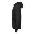 Black - Lifestyle - Tee Jays Mens Ribber Interlock Full Zip Hoodie