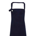 Navy - Back - Premier Unisex Adult Calibre Bibbed Apron