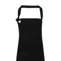 Black - Back - Premier Unisex Adult Calibre Bibbed Apron