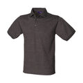 Charcoal - Front - Henbury Mens Polycotton Heavy Polo Shirt