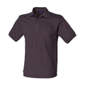 Dark Grey - Front - Henbury Mens Polycotton Heavy Polo Shirt