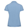 Sky Blue - Back - Russell Womens-Ladies Pique Polo Shirt