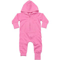 Bubblegum Pink - Front - Babybugz Baby Plain Bodysuit