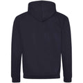 New French Navy-Sky Blue - Back - Awdis Mens Varsity Full Zip Hoodie