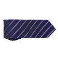 Navy-Purple - Back - Premier Mens Stripe Tie