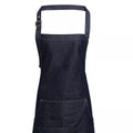 Indigo Denim - Back - Premier Unisex Adult Twill Full Apron