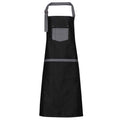 Black Denim - Front - Premier Unisex Adult Domain Full Apron