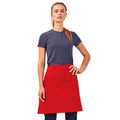 Red - Back - Premier Unisex Adult Calibre Waist Apron