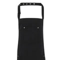 Black - Back - Premier Unisex Adult Twill Chino Full Apron