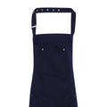 Navy - Back - Premier Unisex Adult Twill Chino Full Apron