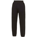 Jet Black - Front - AWDis Cool Childrens-Kids Cuffed Jogging Bottoms