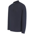 Navy - Lifestyle - Henbury Mens Zip Neck Top