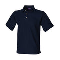 Navy - Front - Henbury Mens Ultimate Pique Polo Shirt