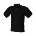 Black - Front - Henbury Mens Ultimate Pique Polo Shirt