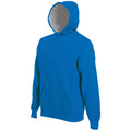 Royal Blue-Heather Grey - Front - Kariban Unisex Adult Contrast Heavyweight Hoodie