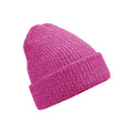 Bright Pink - Front - Beechfield Colour Pop Beanie