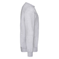 Heather Grey - Side - Fruit Of The Loom Mens Lightweight Drop Shoulder Sweatshirt