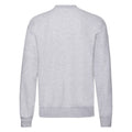 Grey - Back - Fruit Of The Loom Mens Classic Heather Raglan Sweatshirt