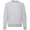 Grey - Front - Fruit Of The Loom Mens Classic Heather Raglan Sweatshirt