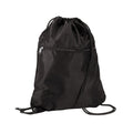 Black - Front - Quadra Premium Drawstring Bag