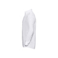 White - Lifestyle - Russell Collection Mens Oxford Long-Sleeved Shirt