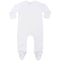 White - Back - Larkwood Baby Contrast Sleepsuit