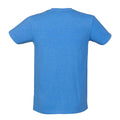 Blue - Back - SF Men Mens Feel Good Heather Stretch T-Shirt