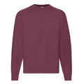 Burgundy - Front - Fruit Of The Loom Mens Classic Raglan Sweatshirt