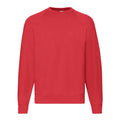 Red - Front - Fruit Of The Loom Mens Classic Raglan Sweatshirt