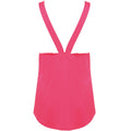 Neon Pink - Back - Skinni Fit Womens-Ladies Tank Top