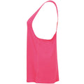 Neon Pink - Side - Skinni Fit Womens-Ladies Tank Top