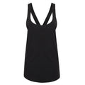 Black - Front - Skinni Fit Womens-Ladies Tank Top