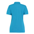 Turquoise - Back - Kustom Kit Womens-Ladies Klassic Pique Polo Shirt