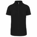 Black - Front - Kariban Mens Piqué Stud Front Polo Shirt